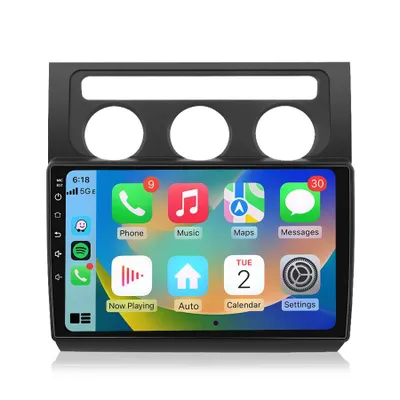 Image de Autoradio Android 10 pouces 64 Go pour VW Touran 1T (2003-2010) avec CarPlay, Android Auto Navigation et Bluetooth