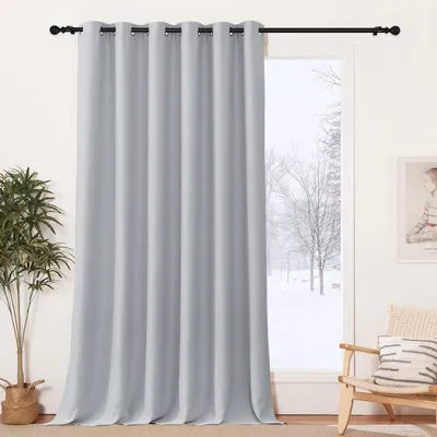 Immagine prodotto di Tenda oscurante con passanti, tenda termica, altezza 260 cm, larghezza 200 cm, color argento-grigio