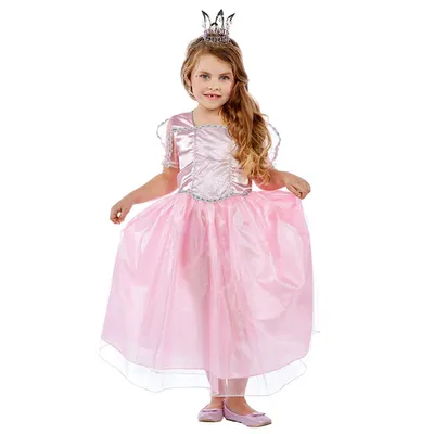 Produktbild von Rosa Kinder Prinzessinnen Kostüm (Kleid) Größe: 104 (ca. 3 Jahre)