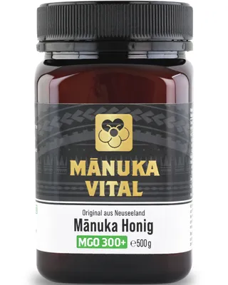 Produktbild von Manuka Vital MGO 300+ 500g | Das Manuka Honig ORIGINAL aus NEUSEELAND | 100% natürlich | Im Labor ANALYSIERTE Qualität | Pur & Roh