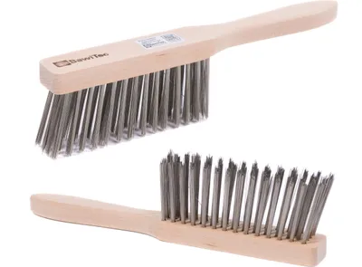 Produktbild von BawiTec Stahldrahthandfeger 30cm 4-reihig Drahthandfeger Stahl-Handfeger Metallhandfeger Industriehandfeger