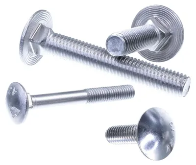 Produktbild von SECCARO Schlossschraube M8 x 50 mm, Edelstahl V2A VA A2, DIN 603 / ISO 8677, Flachrundkopf mit Vierkantansatz, Vollgewinde, 20 Stück