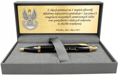 Produktbild von Parker IM Black GT Kugelschreiber mit Gravur, Geschenkset