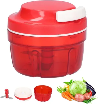 Produktbild von Zwiebelschneider Manuell mit Seilzug Multizerkleinerer Gemüse 300ml