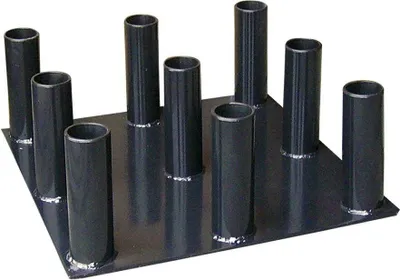 Imagen del producto de Soporte vertical para barra olímpica Softee, color negro, talla única