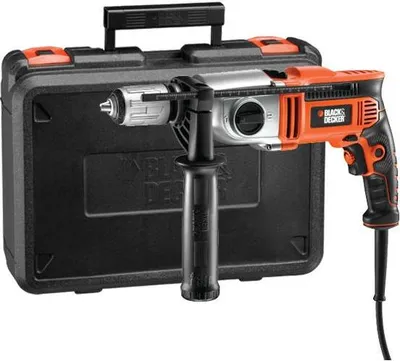 Zdjęcie produktu dla BLACK+DECKER Black & Decker KR1102K, Bez klucza, 3200 RPM, 5 cm, 1,6 cm, 54400 BPM, 74 Nm