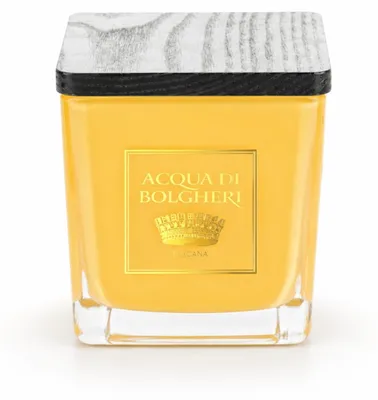 Produktbild von Acqua di Bolgheri Oro Duftkerze Holzdocht | Bergamotte, Rose & Jasmin | 200 g