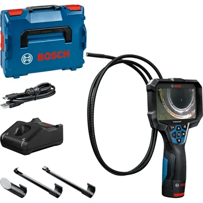 Zdjęcie produktu dla Bosch GIC 12V-5-27 C PROFESSIONAL, 1280 x 720 px, 12,7 cm (5"), 75°, 8,3 mm, Elastyczna sonda, Czarny, Niebieski
