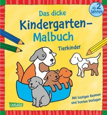 Zdjęcie produktu dla Carlsen Das dicke Kindergarten-Malbuch: Tierkinder