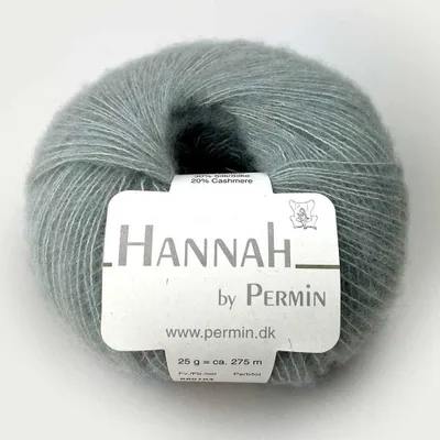 Obrázek produktu pro Hannah by Permin - příze z merino vlny, hedvábí a kašmíru (04 light green)