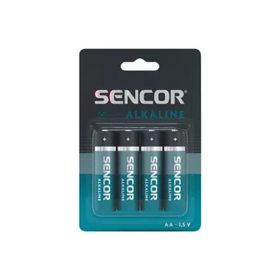 Immagine prodotto di Batteria alcalina, AA (LR6), AA, 1,5 V, Sencor, blister, confezione da 4 pz