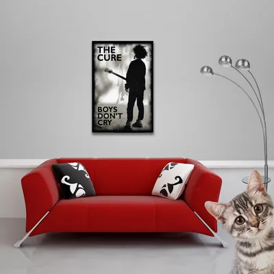 Image de Cure, The - Poster - Boys Don't Cry + 2 St Posterleisten Holz 61 cm schwarz