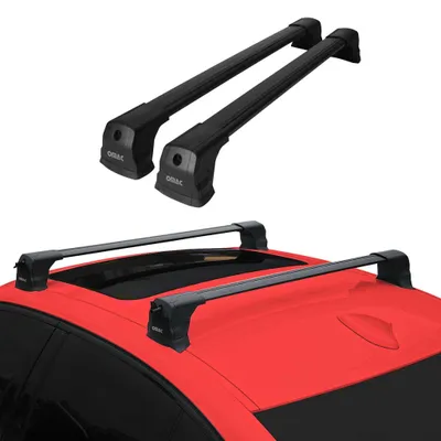 Immagine prodotto di Portapacchi Portapacchi per Jeep Renegade 2014-2024 Alluminio Nero 2 pezzi
