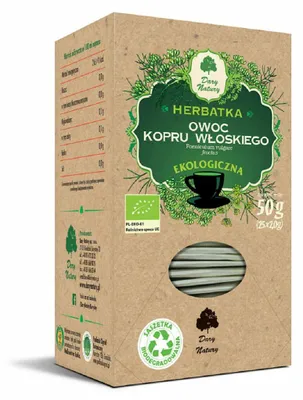 HERBATKA OWOC KOPRU WŁOSKIEGO BIO (25 x 2 g) 50 g - DARY NATURY
