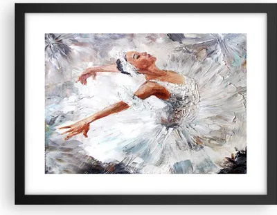 Produktbild von Gerahmtes Poster - Schwarzer Rahmen - Frau Tanz Ballett Körper - 40x30 cm - Wand Bild - Wanddeko - Wandbilder - Wandposter - Bilderrahmen - Bilder - Kunstdruck - Wandbild - P2BAA40x30-3101