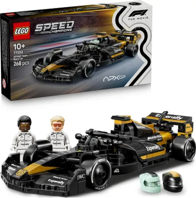 Produktbild von LEGO Speed Champions APXGP Team Race Car aus F1 Der Film - Spielzeug Auto Bauset mit Sonny-Hayes- und Joshua Pearce Minifiguren - Formel 1 Geschenk für Jungen ab 10 Jahren und Fans - 77252