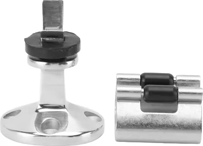 Image de Butoir de porte et support en acier inoxydable 316, surface polie, fixation sûre pour camping-car, bateau, maison