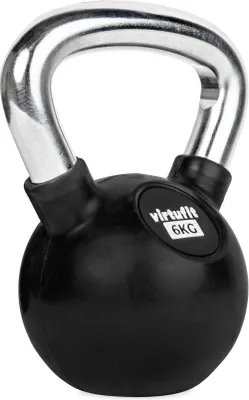 Zdjęcie produktu dla VirtuFit Kettlebell Pro 6 kg gumowy/chromowany