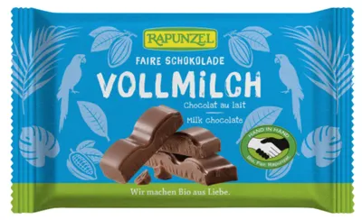Produktbild von Rapunzel Vollmilch Schokolade 12x100 g