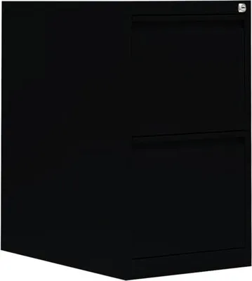 Produktbild von Stahl Büro Hängeregistratur Bürocontainer 70x40x62cm 2 Schüben Schwarz 560219