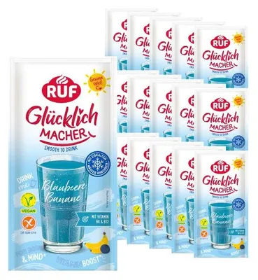 Produktbild von RUF Glücklichmacher Smooth to Drink Blaubeere Banane (15 Stück)