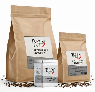 Produktbild von Tasty Pott 11 Pfeffer Symphonie - im Beutel - 250g