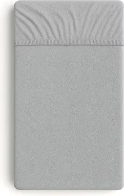 Obrázek produktu pro Froté prostěradlo do dětské postýlky 120x60 cm - šedé