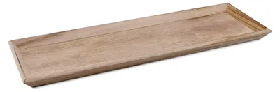 Obrázek produktu pro 1.05 Přírodní dřevěný tác - cca 57 x 19 cm - Dekorativní tác (velký)