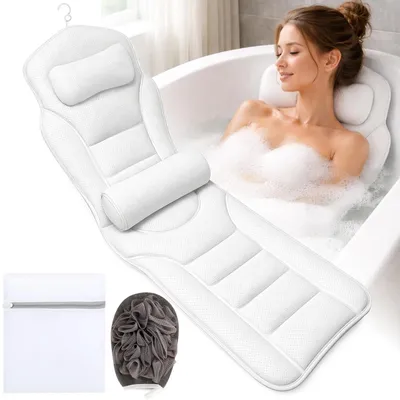 Immagine prodotto di Cuscino da bagno per tutto il corpo, con supporto per la testa e per la zona lombare