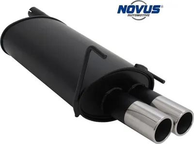 Immagine prodotto di Scarico sportivo Novus in acciaio 2x76 tondo Mercedes Classe C W202 W208 terminale di scarico