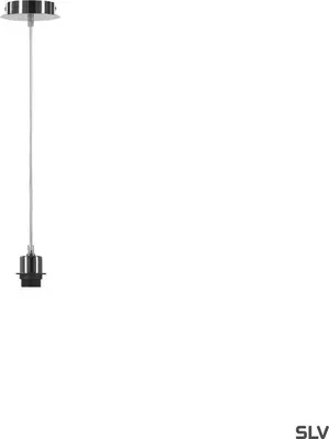 Produktbild von SLV 155562 FENDA, Pendelabhängung, A60, chrom, ohne Schirm, max. 60 W