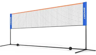 Produktbild von Badminton-Außennetz, 400 cm, höhenverstellbar, blau