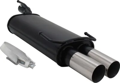 Produktbild von Novus Sportendschalldämpfer für Opel Kadett E Cabrio 2 x 76mm RL-Design