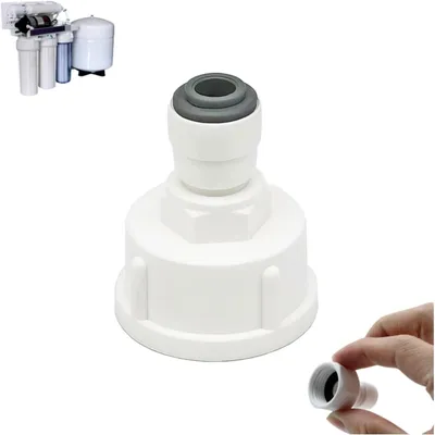 Obrázok produktu pre Adaptér na pripojenie vodovodných potrubí, univerzálna prípojka na vodný filter, 1/4 palca pre reverznú osmózu, pripojka na potrubie s vnútorným závitom 3/4 palca, konektor na hadicu