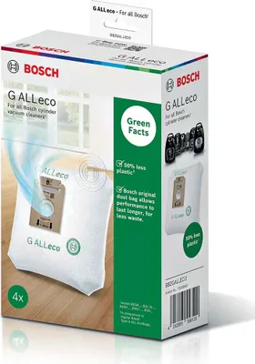 Productafbeelding van Bosch BBZGALLECO, Stofzak, Stofzuiger met cilinder, Wit, Bosch, 200 gram, Doos