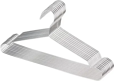 Obrázok produktu pre 30 kusov kovových vešiakov, 42 cm, vyrobených z nehrdzavejúcej oceli