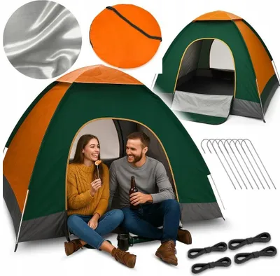Image de Tente de camping automatique à montage automatique pour 3-4 personnes