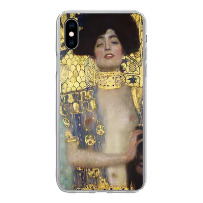 Produktbild von MuchoWow® Handyhülle Schutzhülle Hülle für iPhone Xs Judith - Gustav Klimt Silikon Softcase Handy Hülle - Handytasche