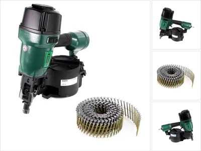 Produktbild von Prebena 7F-CNW90-S01 Druckluftnagler für Coilnägel Type CNW 45 - 90mm + Coilnägel 10800 Stück