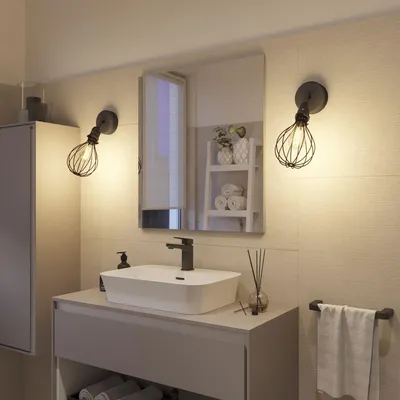 Immagine prodotto di Fermaluce per paralume EIVA con snodo orientabile, rosone e portalampada IP65 waterproof