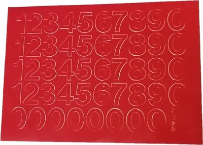 Immagine prodotto di Lettere e numeri autoadesivi