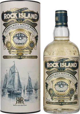 Image de Douglas Laing ROCK ISLAND Blended Malt 46,8% Vol. 0,7l en boîte cadeau