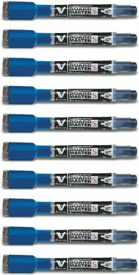 Zdjęcie produktu dla Pilot V Board Master EF z wycieraczką - zestaw 10 sztuk niebieski