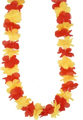 Produktbild von Spanien-Blütenkette Spanien-Fanaccessoire gelb-rot - Einheitsgröße