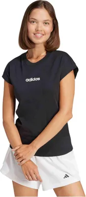 Produktbild von adidas Essentials Linear Baumwolle W T-shirt JC8238 Pullunder adidas Größe: L,