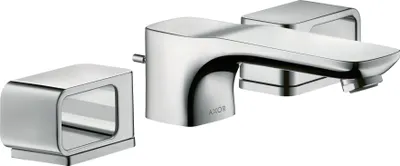 Produktbild von 3-Loch Waschtischarmatur AXOR URQUIOLA 50 DN 15 m ZAG 1 1/4Zoll m Ros. pol. red go mit Rosetten polished red gold