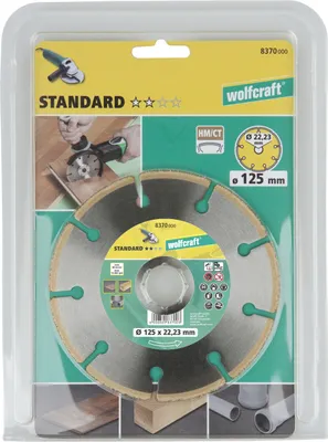 Image de wolfcraft 1 Disque à tronçonner au carbure standard ø125mm - 8370000