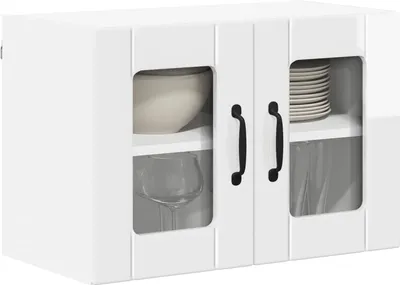Produktbild von Cloris Designermöbel Küchenschrank Hochglanz Weiß 60 x 31 x 40cm Holzwerkstoff - 2026Neu713319 - Küchenschränke