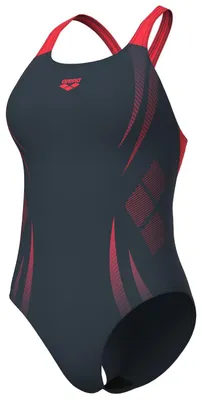 Produktbild von Arena Poseidonia Pro Back Badeanzug für Damen, Farbe:Grau, Größe:42