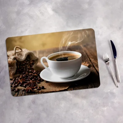 Produktbild von Tischset 4x45x30 cm Platzset Tischmatte Platzmatte Untersetzer - Kaffee Bohnen